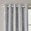Catherine Lansfield Meadowsweet Floral Silver Eyelet Curtains 2 Catherine Lansfield Meadowsweet Floral Silver Eyelet Curtains -Dunelm Shop 30829025