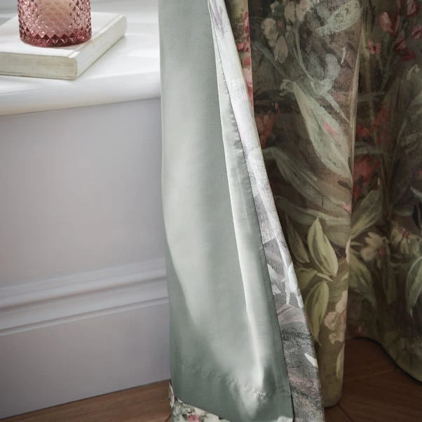 Hyperion Interiors Athena Floral Green Eyelet Curtains 5 Hyperion Interiors Athena Floral Green Eyelet Curtains - Image 3